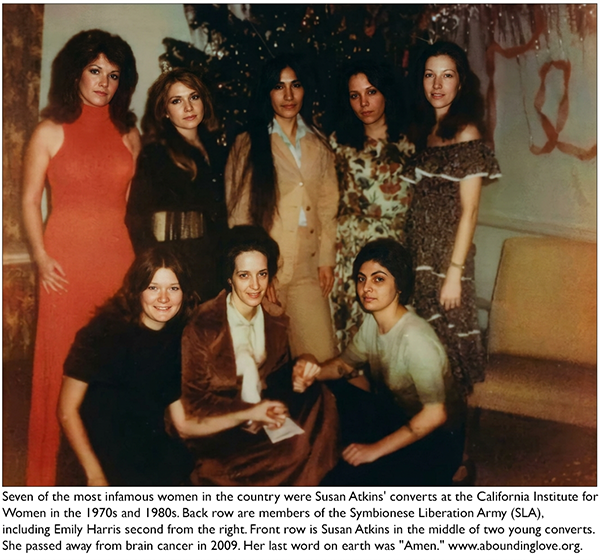 Susan Atkins with inmates caption2